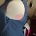David's Bridal steel blue mesh size 12