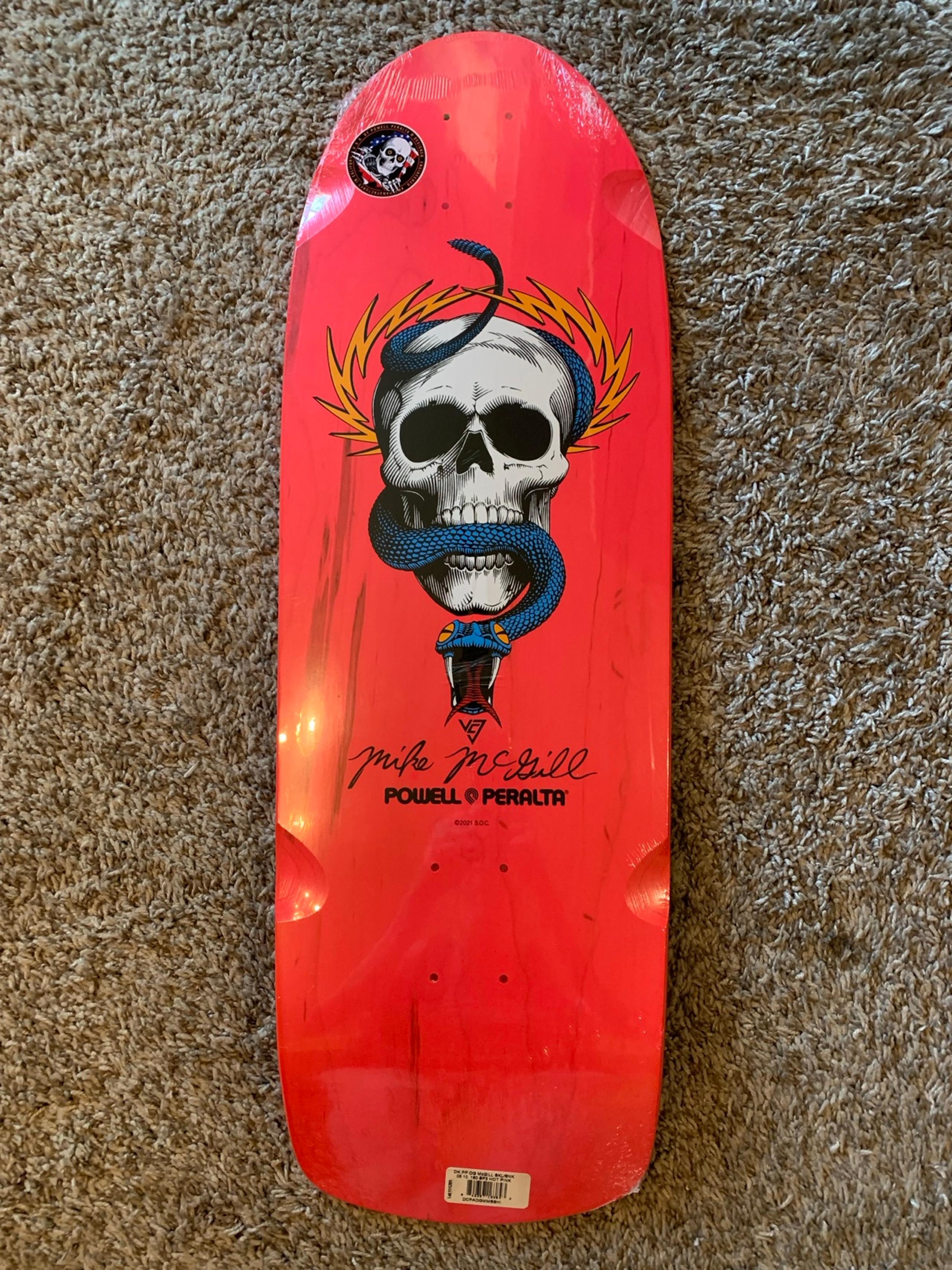 Powell Peralta Mike McGill Skull & Snake 10” x 30.125” Reissue Deck (Pink)