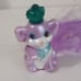 Vintage Littlest Pet Shop LPS Jeweled Pup Figure With Crown & Pink Purple Hair