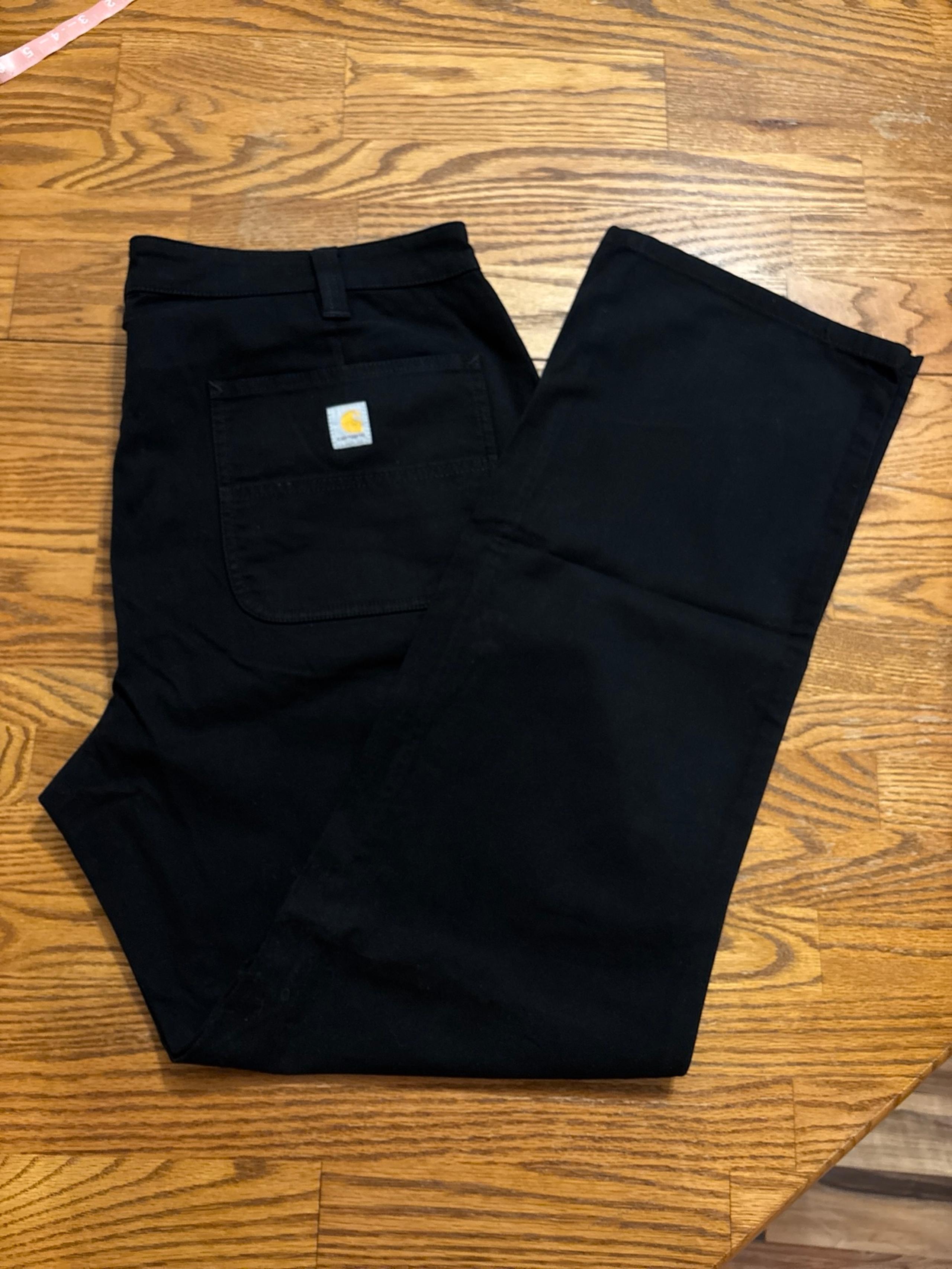 Carhartt Rugged Flex Loose Fit Canvas Work Pants Women’s Size 18 Tall Black