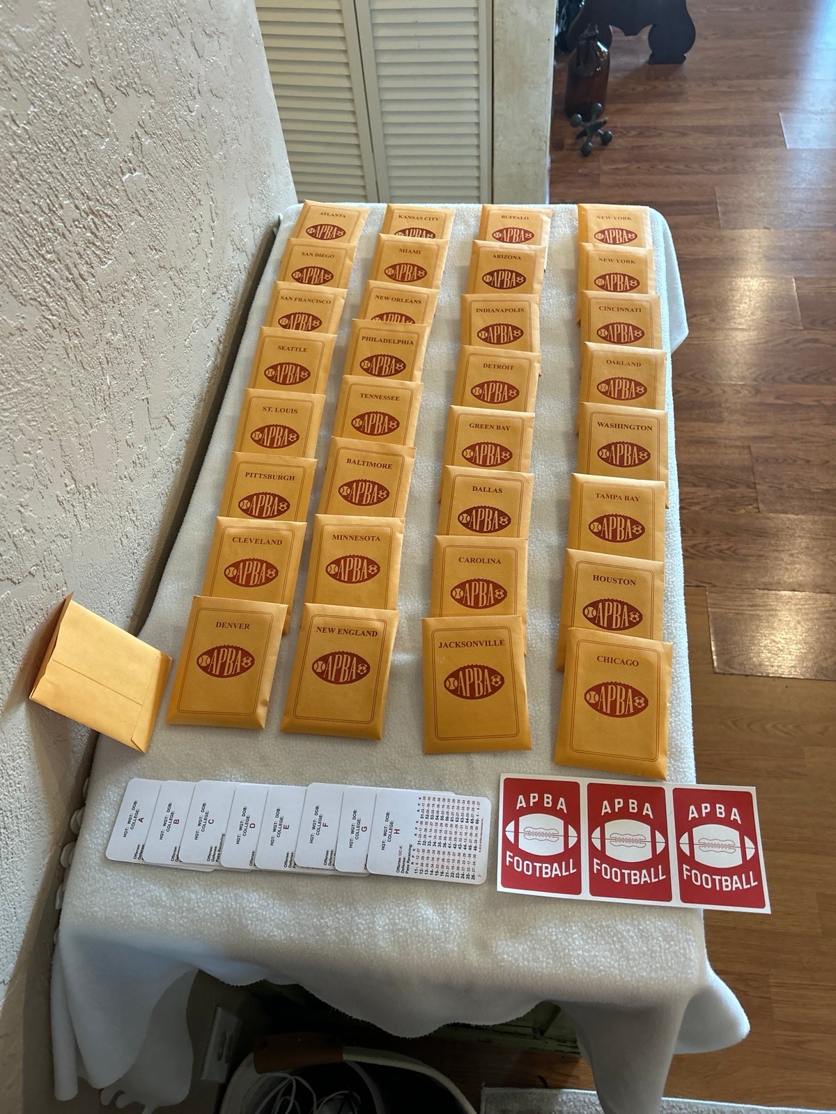 2014 (Season) APBA Complete Football Set