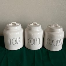 Rae Dunn FLOUR COFFEE COOKIES Chubby Set
