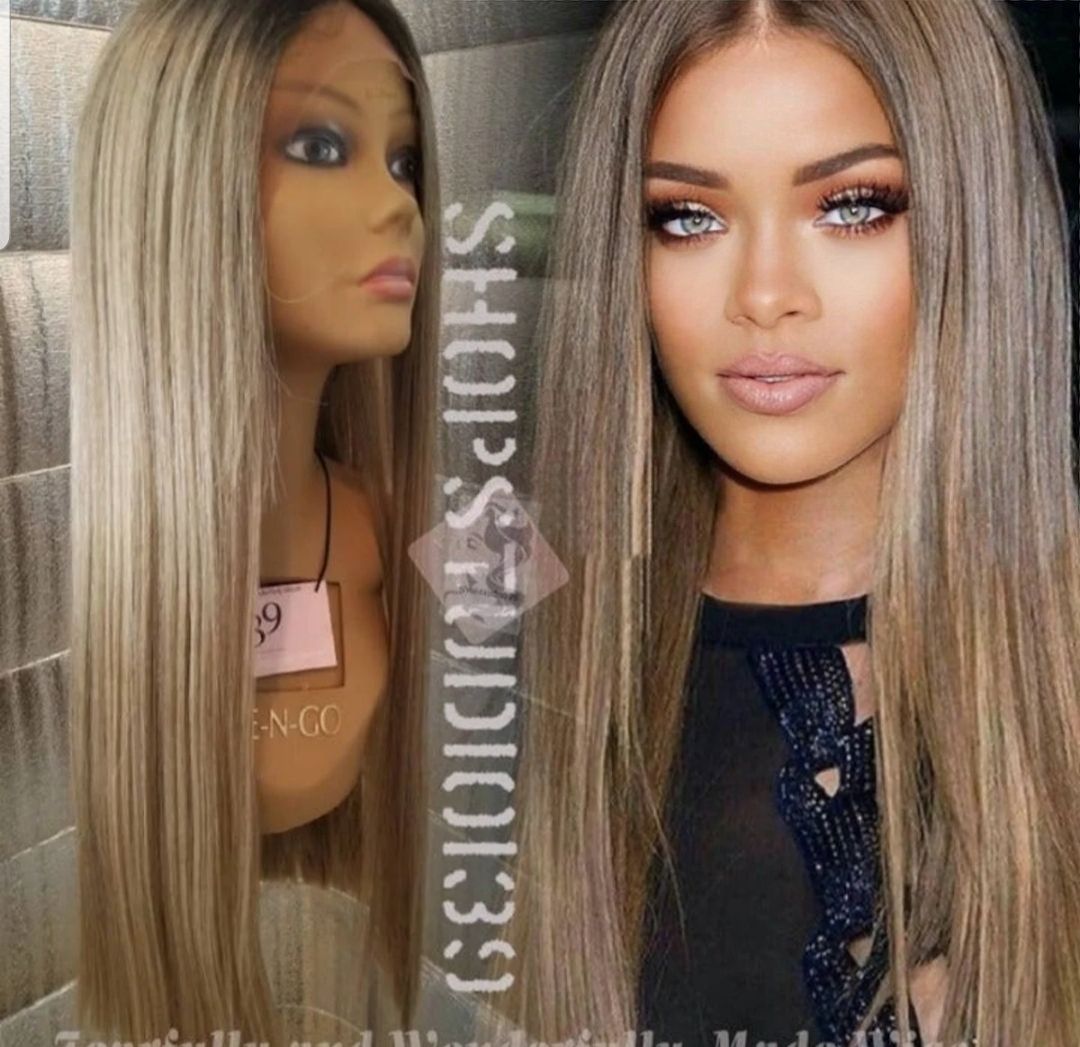 Ash blonde lace front 30 inch wig