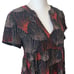 Anthropologie Maeve Tania Tiered Dress Black, Orange Womens Size XS Petite NEW