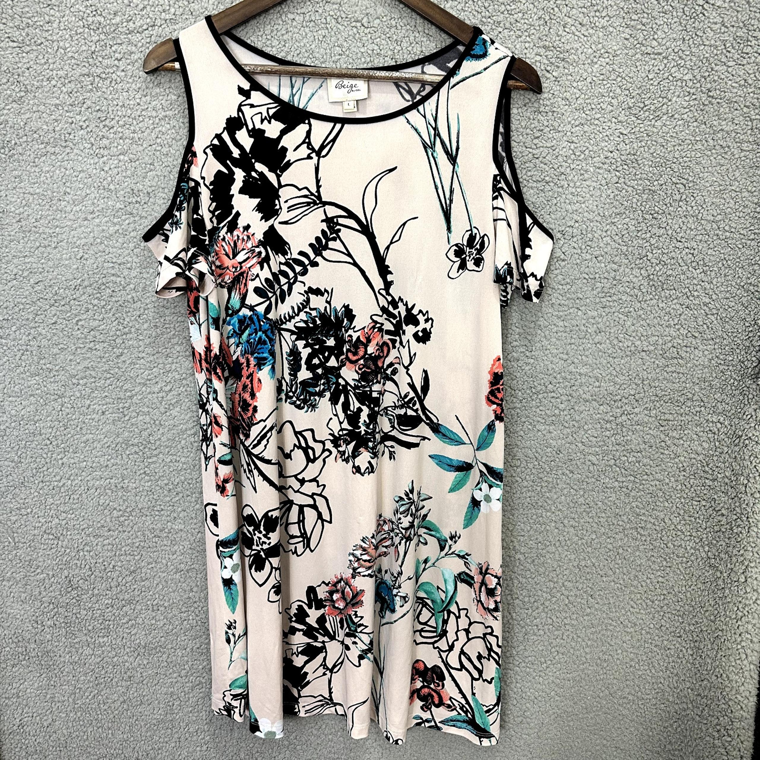 Vintage Y2K Mini Dress ECI Women Large Floral Cold Shoulder Boho Fairy Whimsical