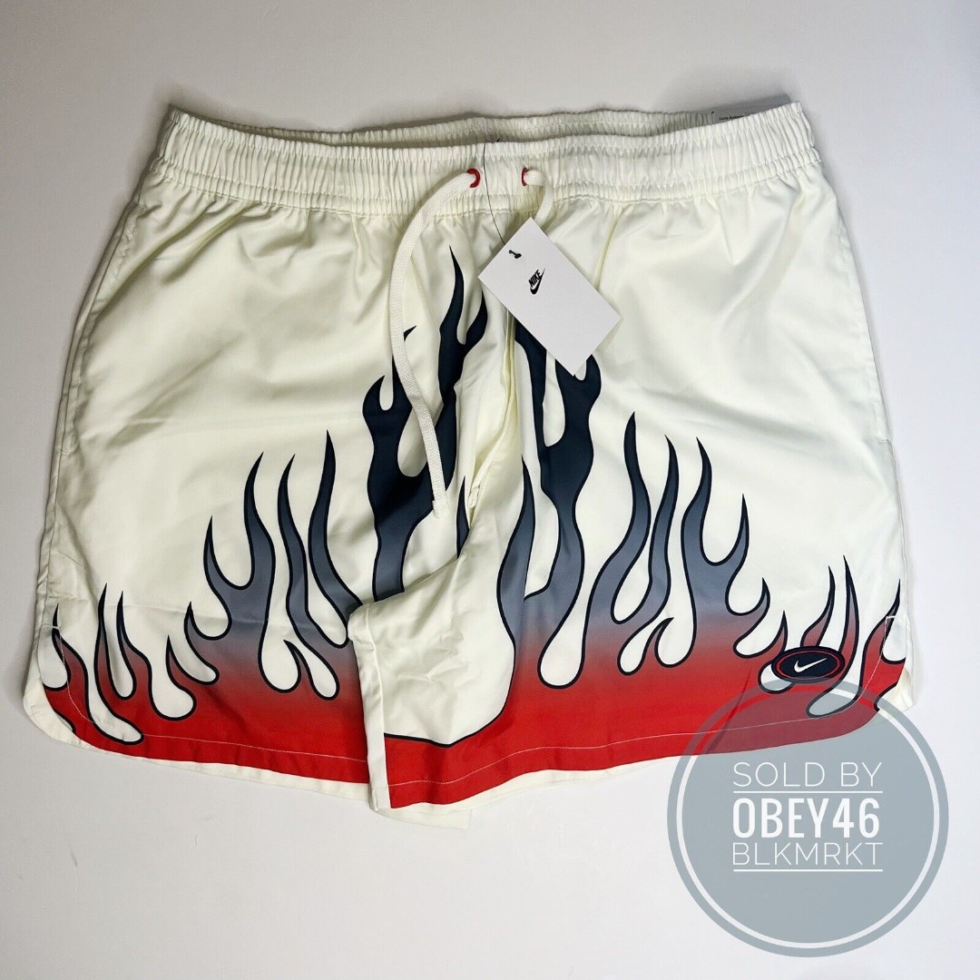 Nike Sportswear Woven Flow Americana Flame Shorts Men's Size 2XL