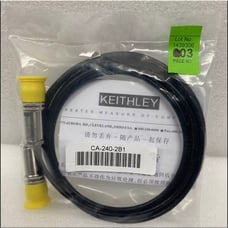 Keithley CA-240-2B1 Triax Test Cable Low Noise 3-Slot Triaxial Male 2 Meters