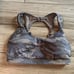 Bombshell sportswear rockstar Sports Bra silver camo camouflage size medium
