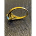 10k Solid Gold Genuine Blue Topaz & Diamond Ring