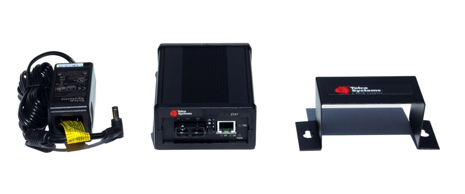 Telco Systems 2141-14 Media Converter with PSU and Wall Mount Bracket