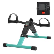 Under the desk Portable Black and Green Pedal leg Exerciser
