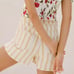 New with tags Anthropologie Pilcro The Wanderer Size 30 Striped Denim Shorts M