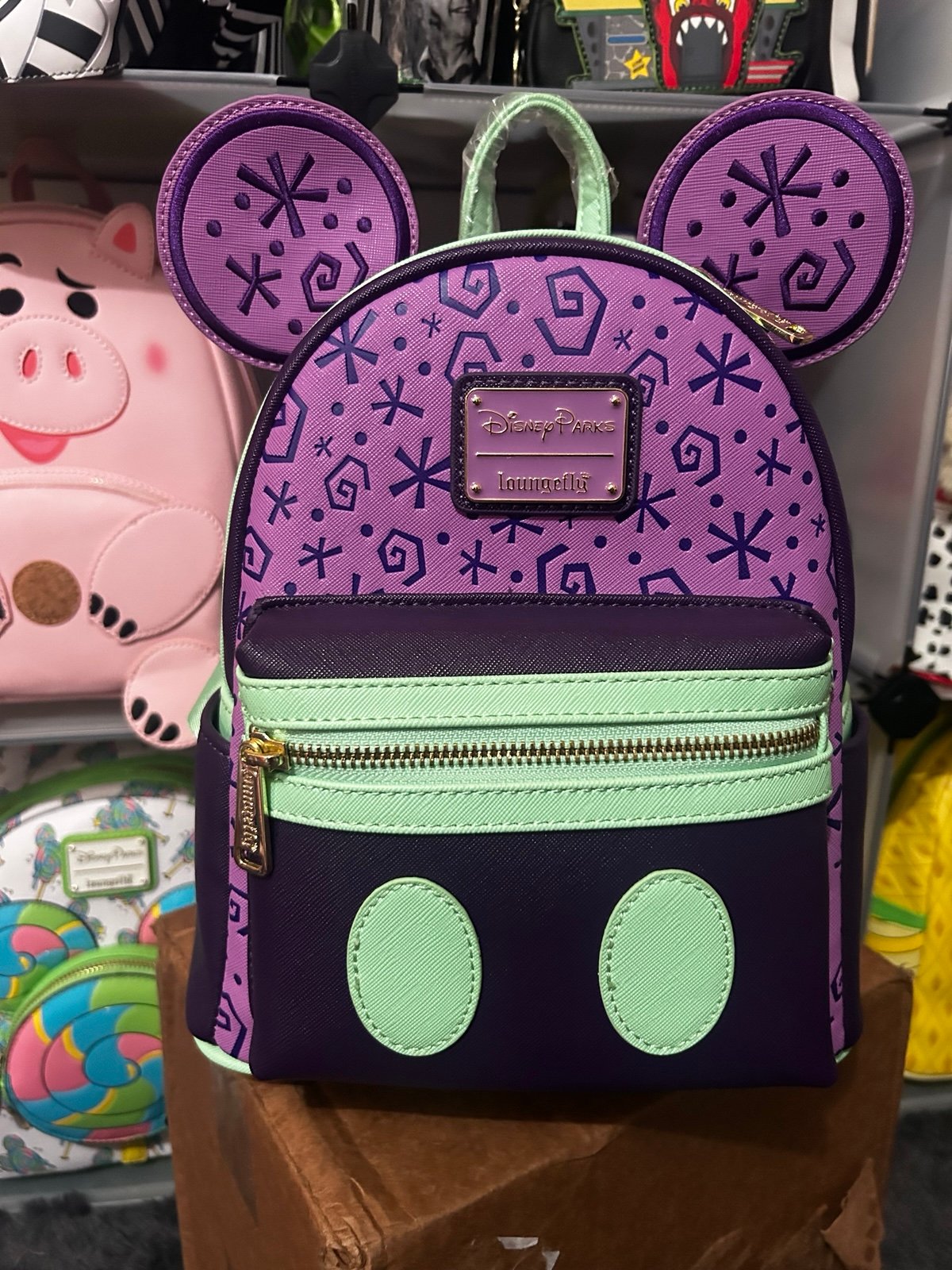 Disney Loungefly Mickey Mouse The Main Attraction Mad Tea Party Mini Backpack
