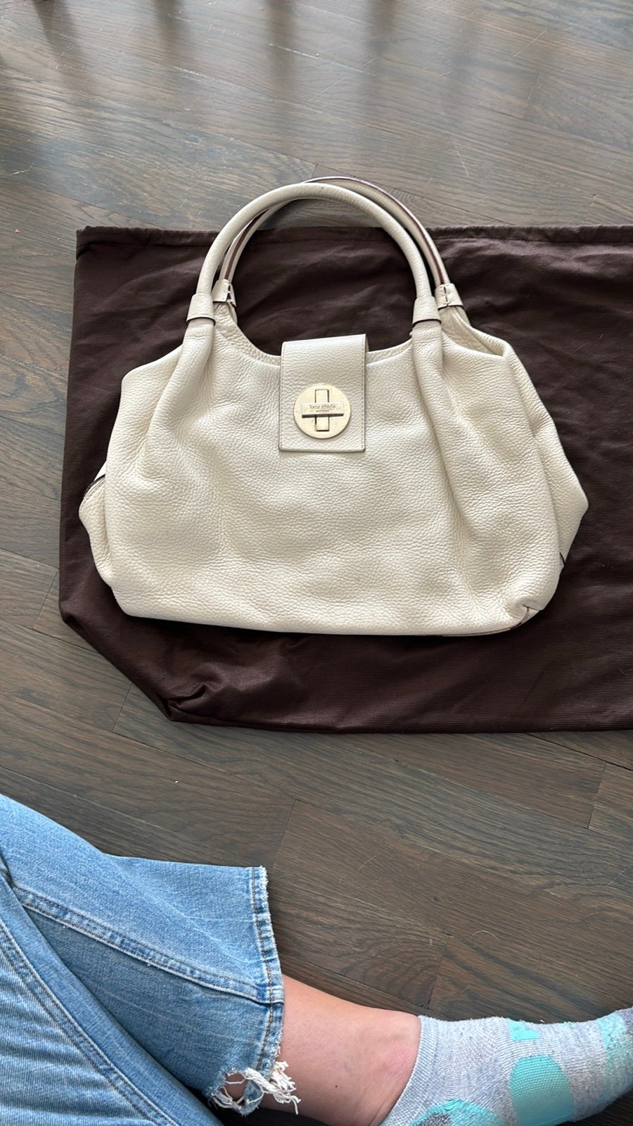Kate Spade white leather women’s bag