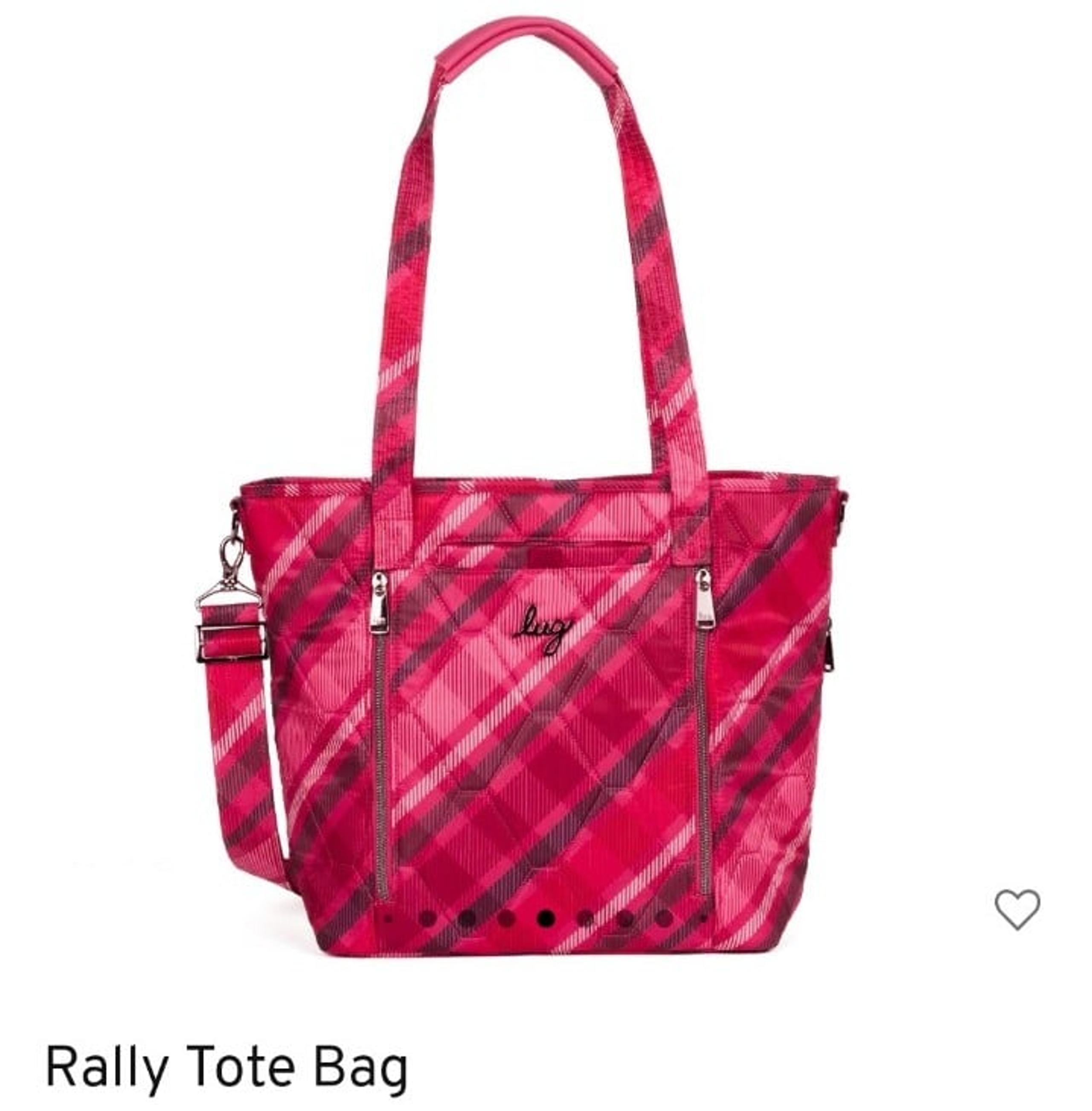 Lug Berry Plaid Rally Tote Bag - NWT