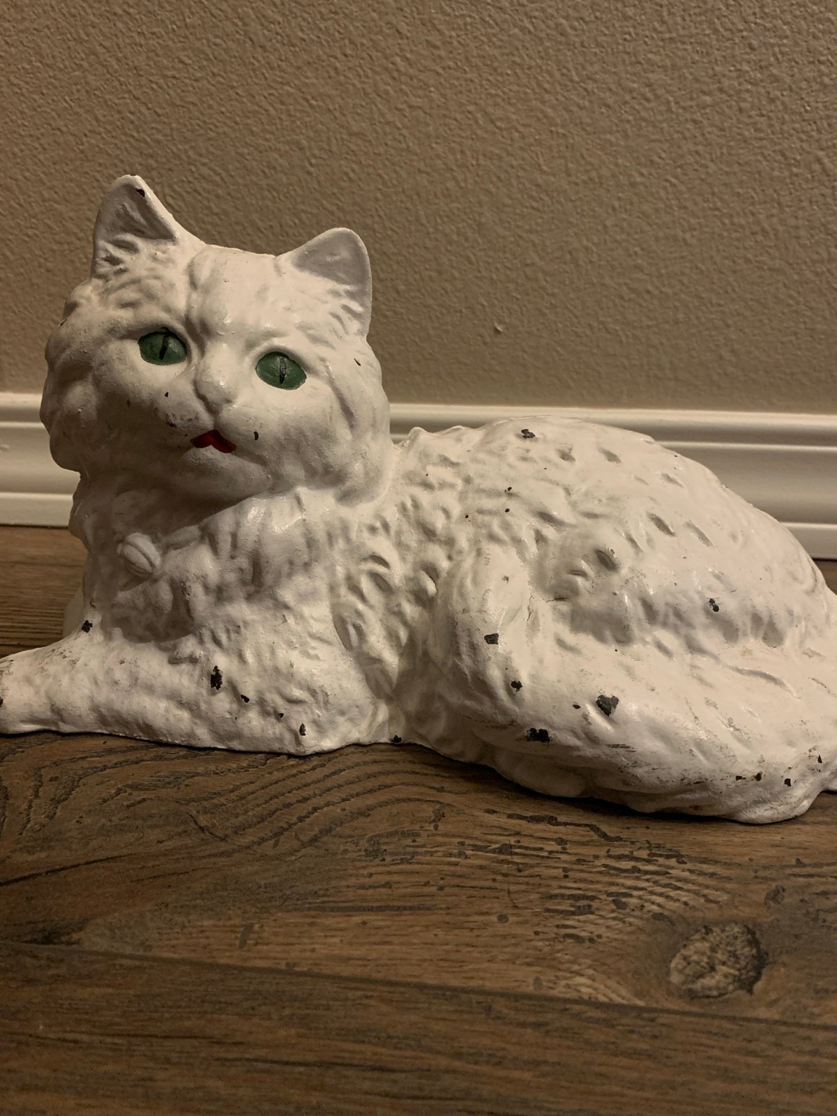 Vintage Cast Iron 10” Cat Figurine/Doorstop