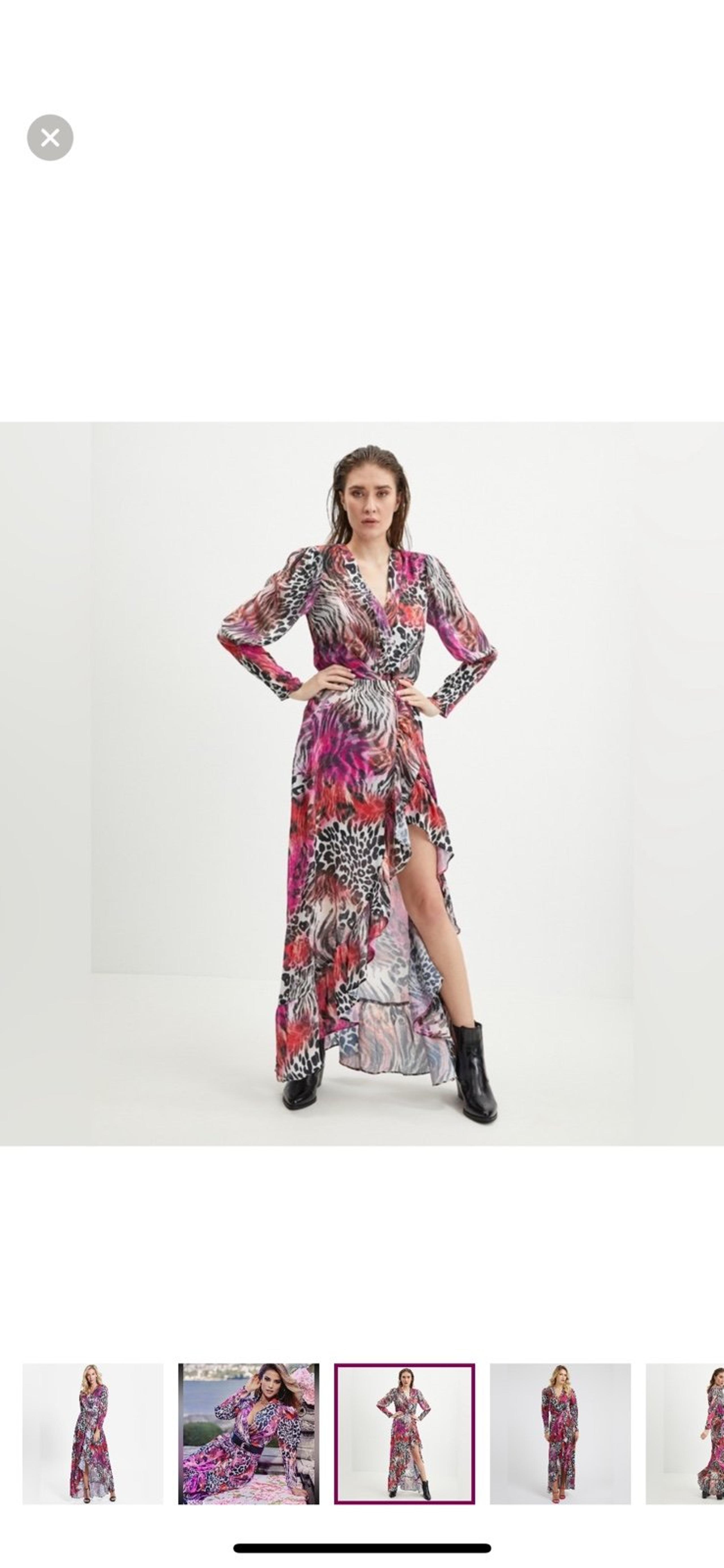 Eco Wildcard Print Luana Maxi Dress Guess size Small
