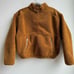 MADEWELL Faux Shearling Fleece Pullover Size Small Dried Cedar Deep Pile Comfort