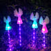 4 LED Solar Angel Lights Garden Landscape Stake Outdoor Decor Lamp Waterproof