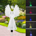 4 LED Solar Angel Lights Garden Landscape Stake Outdoor Decor Lamp Waterproof