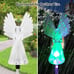 4 LED Solar Angel Lights Garden Landscape Stake Outdoor Decor Lamp Waterproof