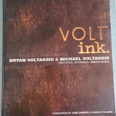 Signed first edition of VOLT inc. Cookbook, Bryan and Michael Voltagio