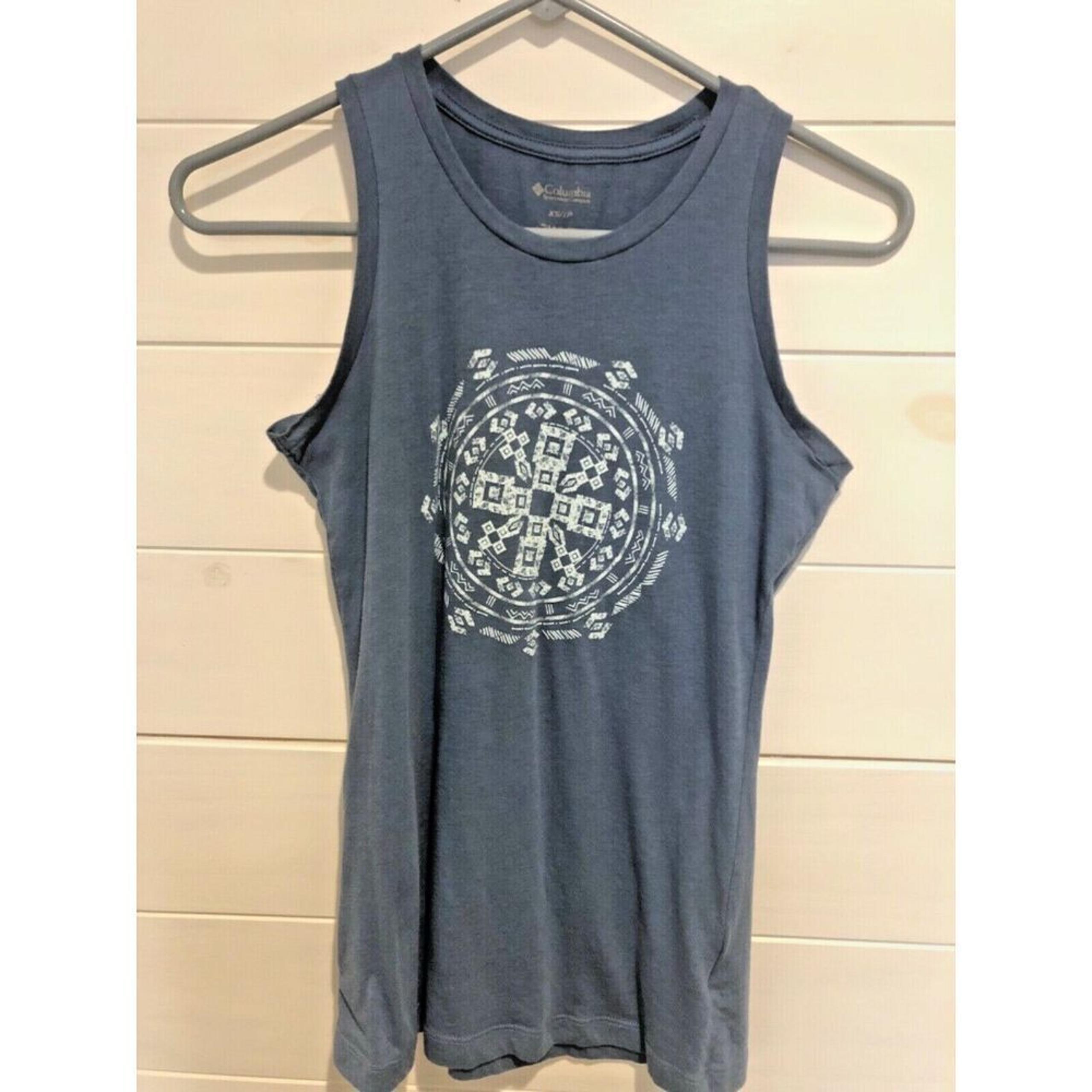 WOMENS COLUMBIA XS BLUE LIGHTWEIGHT COMPASS TANK TOP