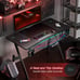 55 Inch Gaming Desk Gamer Gaming Table Computer Desk Ergonomic