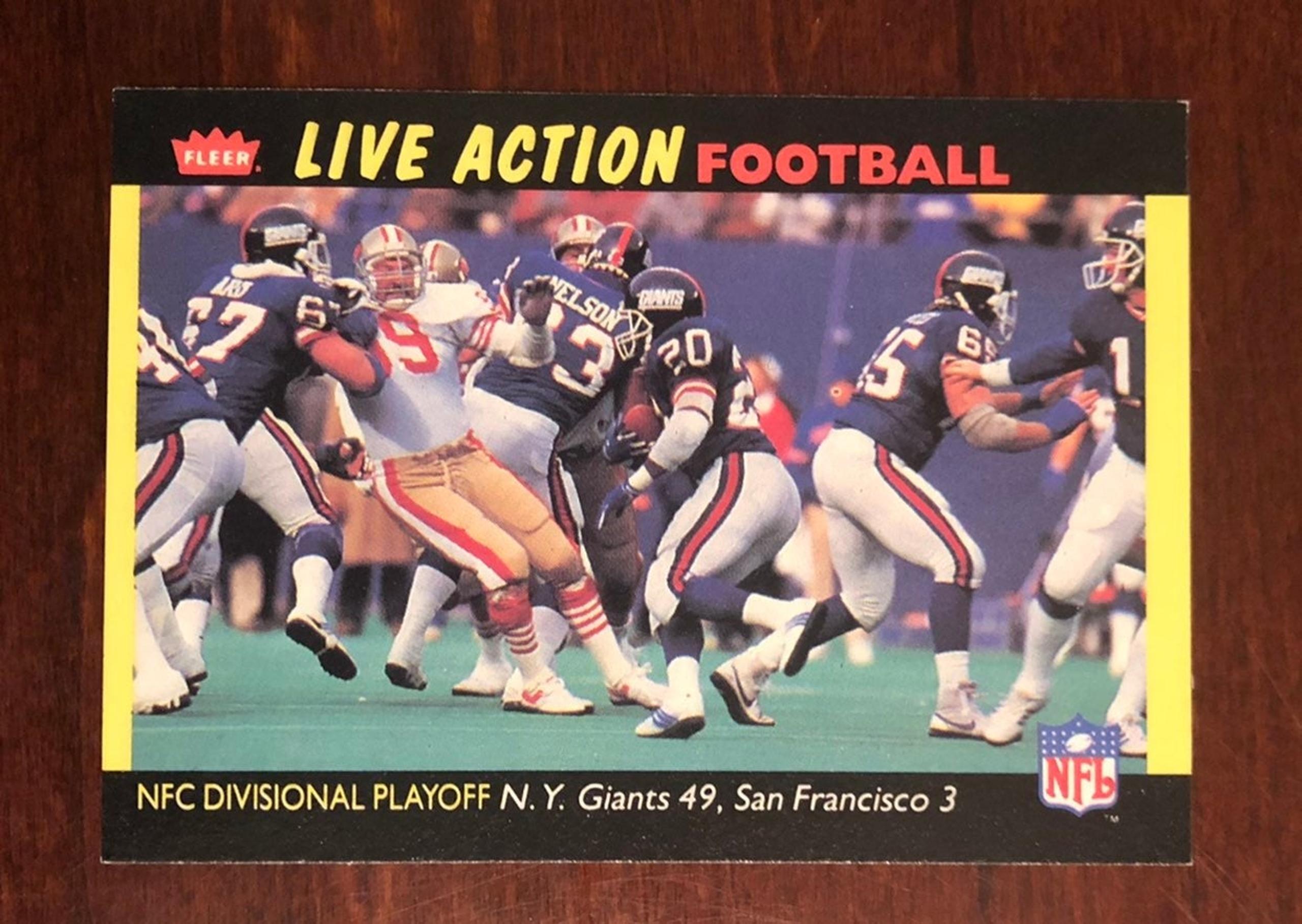 Giants 1986 NFC DIvisional Playoff Card