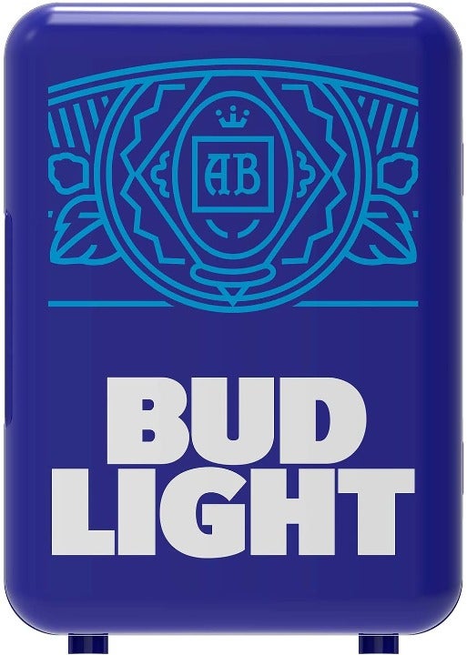 Mini Portable Compact Personal Fridge Cooler Bud Light Retro