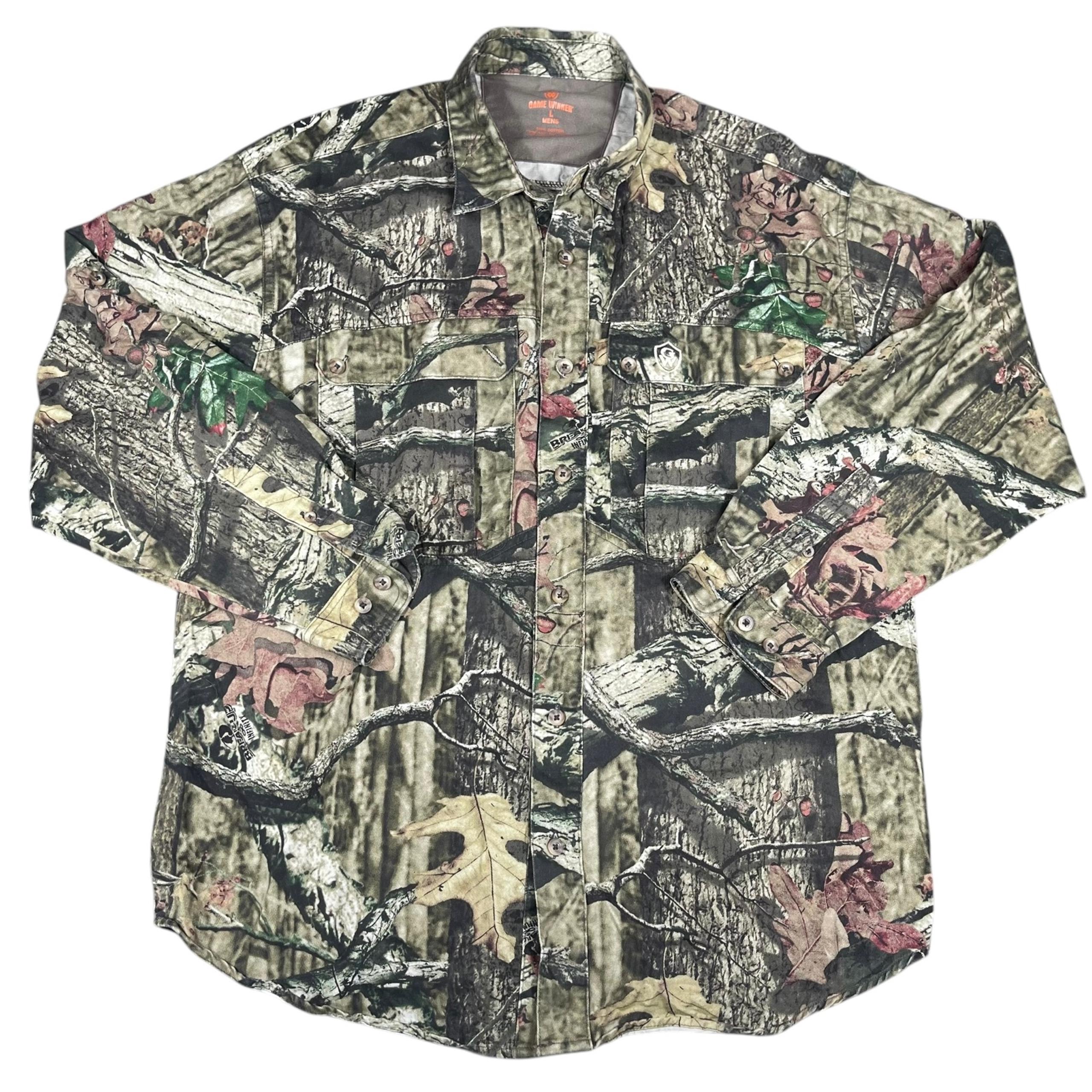 Game Winner Mossy Oak BreakUp Infinity Men’s Camo Turkey Hunting Button Shirt L