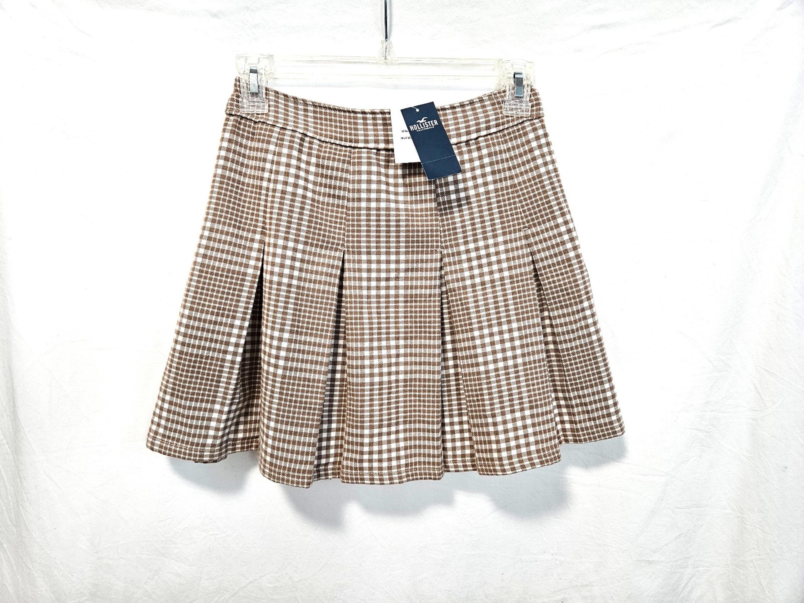 Hollister Skirt Pleated Plaid Juniors Size X-Small
