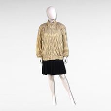 Jungle Jackets Tiered Blouson Gold Jacket
