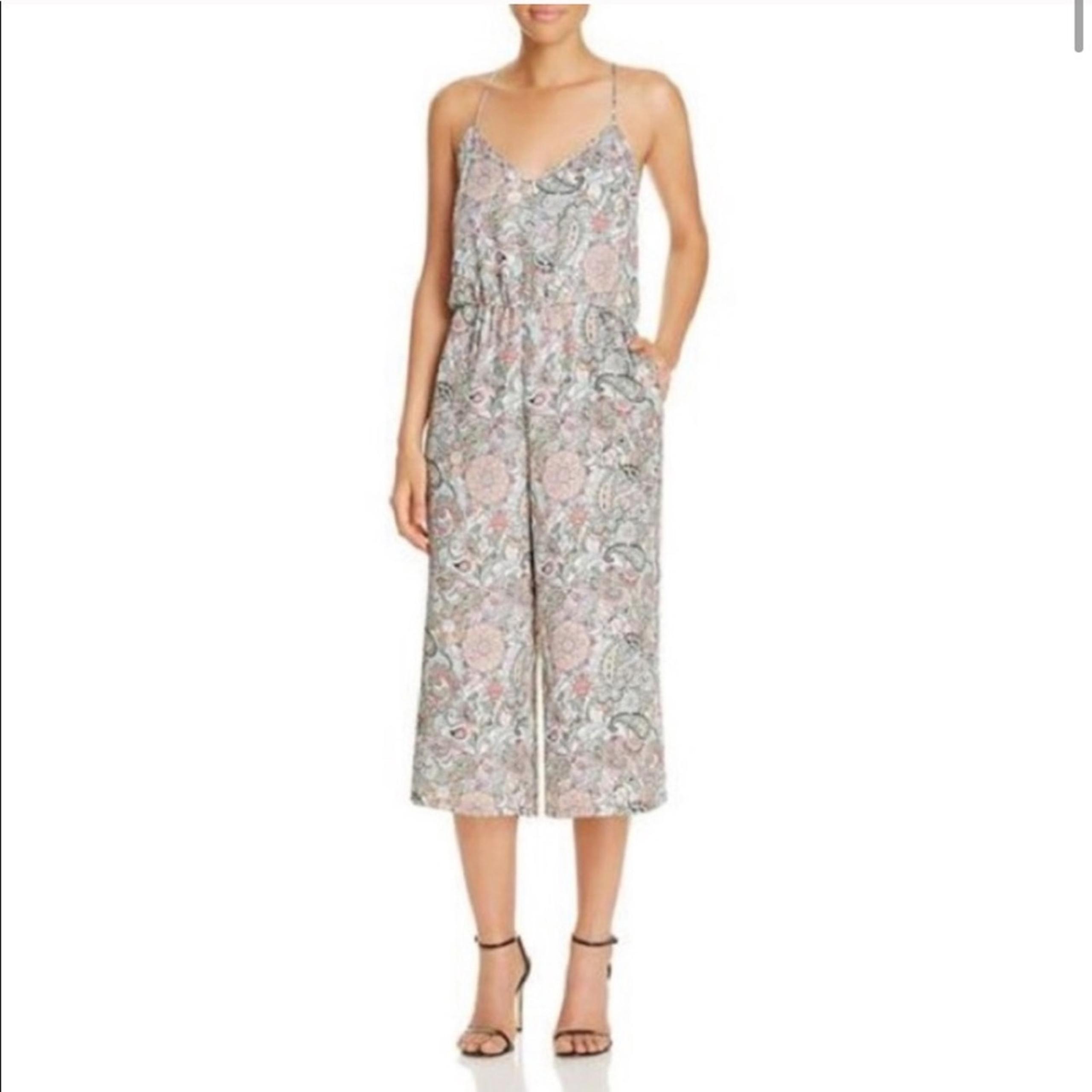 Cupcakes And Cashmere Multi Gale Paisley Strappy Jumpsuit Women's Size XS