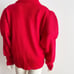 Oscar De La Renta Red Vintage Turtleneck Textured Wool Sweater