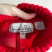 Oscar De La Renta Red Vintage Turtleneck Textured Wool Sweater