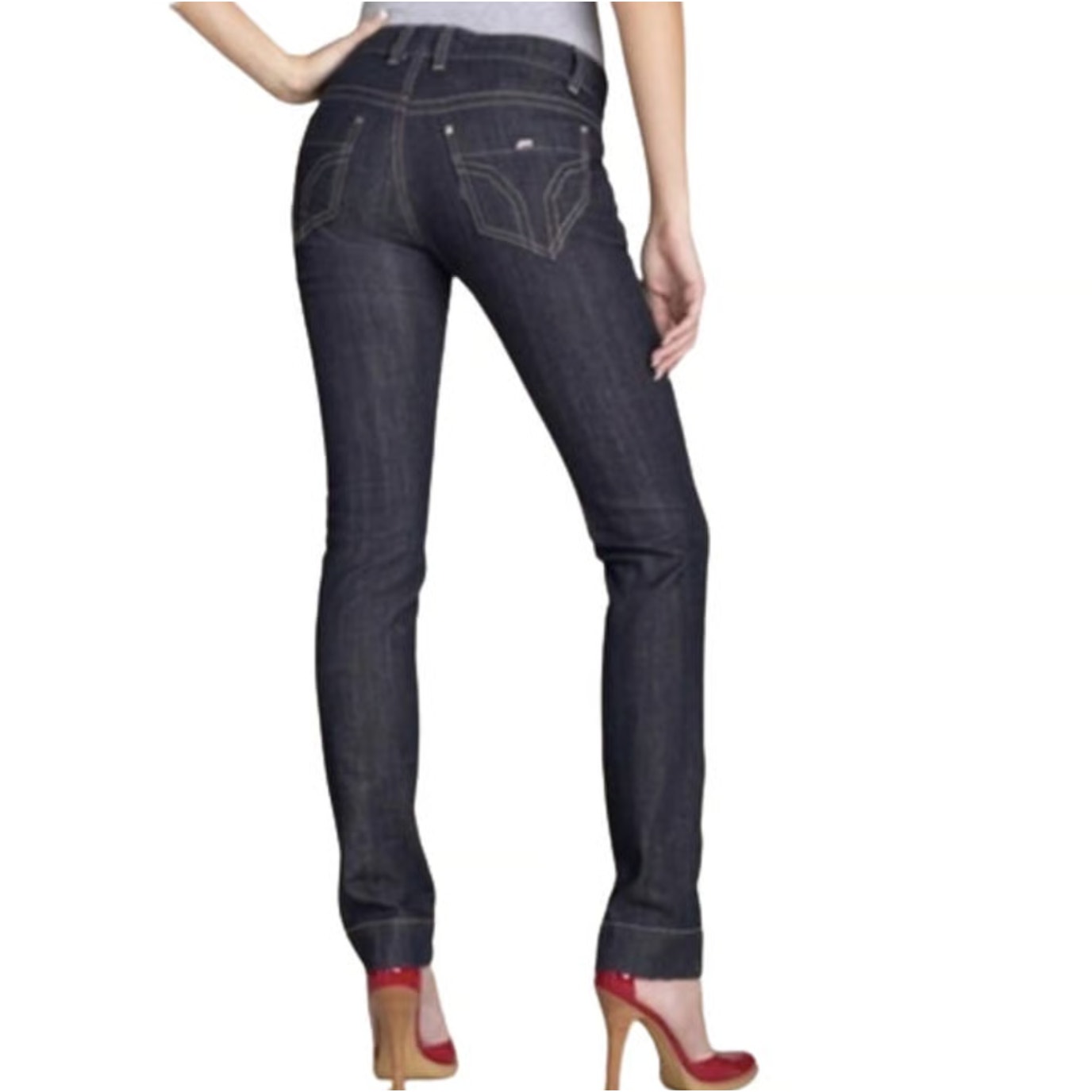 Miss Sixty Binky Dark Wash Denim Mid-Rise Skinny Jeans Y2K 90s Sz 28