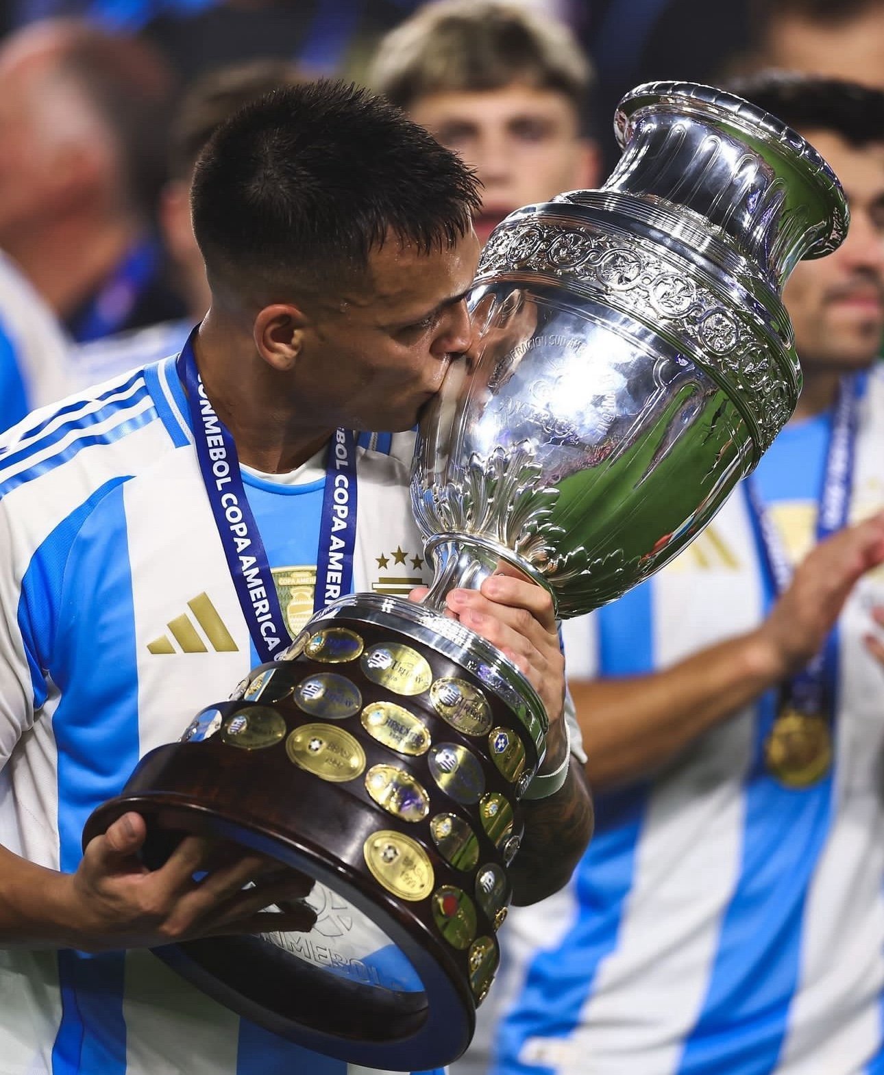 L.Martinez 22 Adidas Argentina Final Match Jersey 2024 Copa America