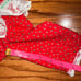 Vintage 80s Bryan Baby Girl Calico Ruffle Christmas Prairie Dress Size 6-9M