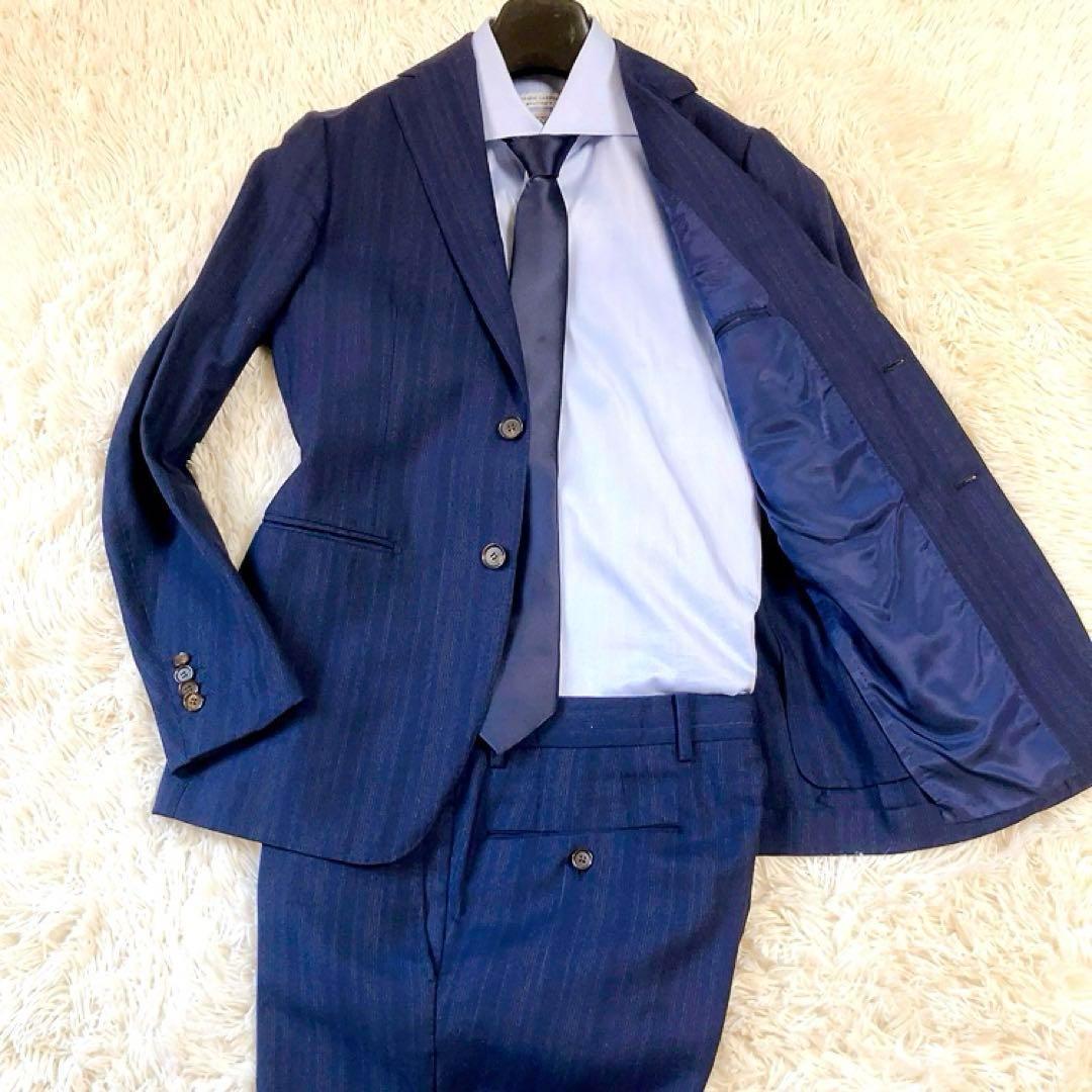 【Excellent Condition】RING JACKET MEISTER Suit, Navy, Size 44, Spring/Summer