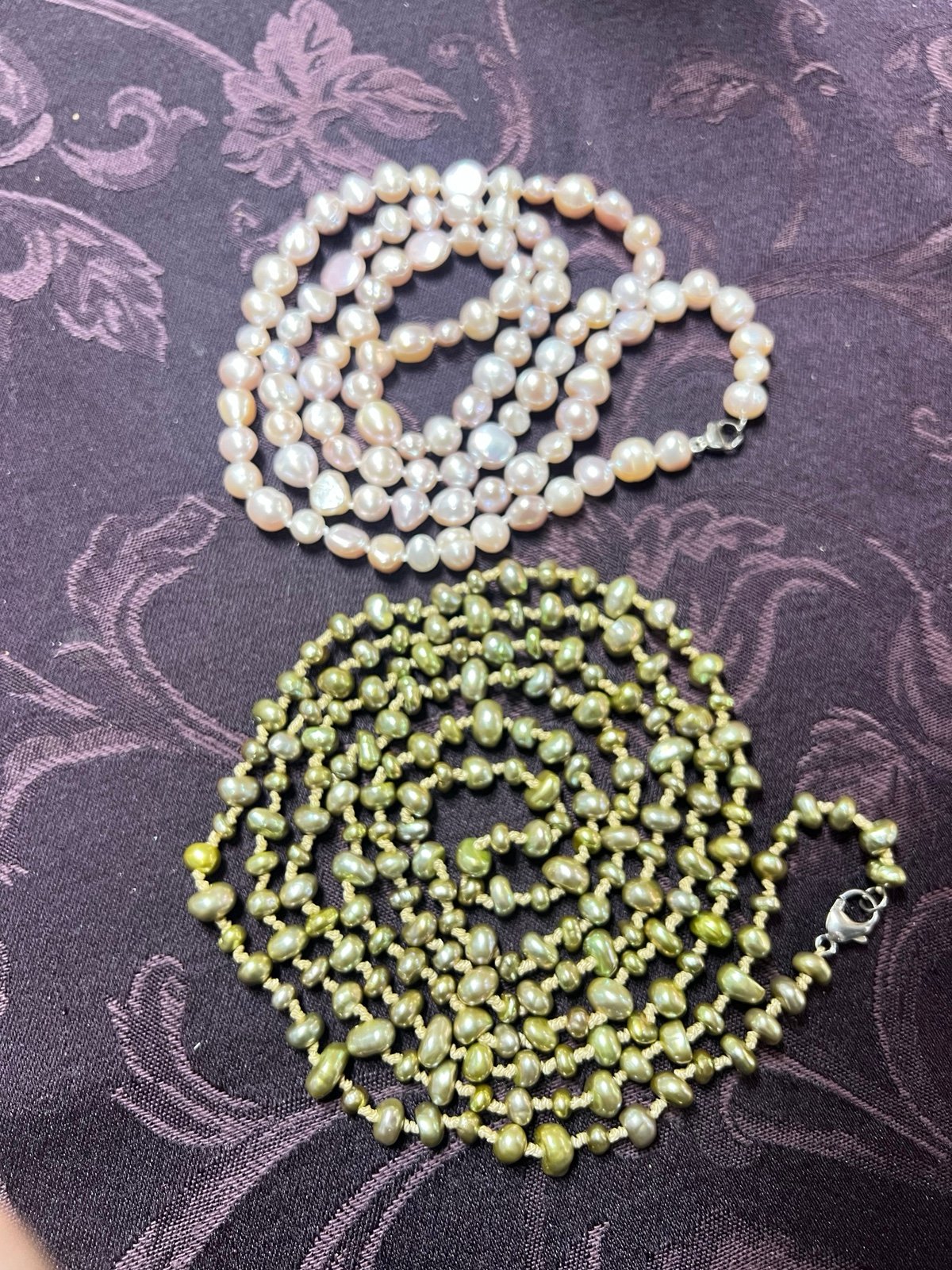 .925 sterling silver Pearl Necklace