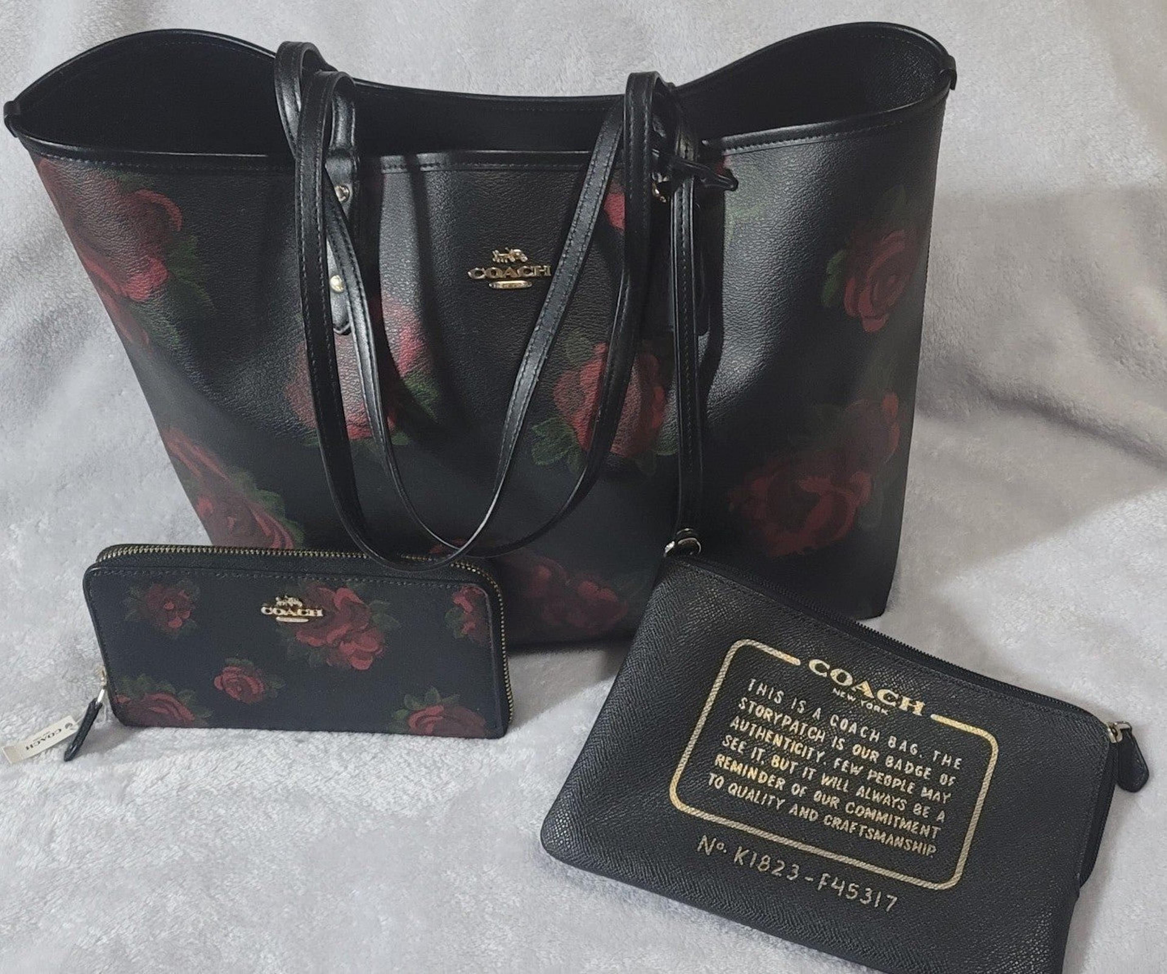 Black coach purse with matching wallet Clearance