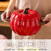Dutch Oven Pot with Lid Pumpkin Pottery Dessert Saucepan Mini Baking Bowl Red