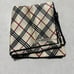Vintage Burberry Silk Handkerchief with Check Pattern