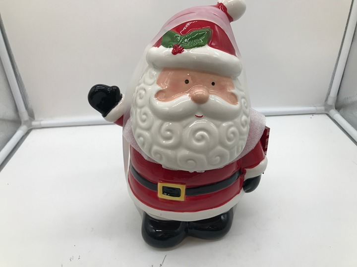 Ceramic 11in Hello Santa Cookie Jar CC01B61013