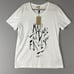Burberry Brit Graphic Print T-Shirt Womens XL White Short Sleeve Tee NWT