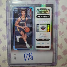 2022-23 Panini Contenders Dyson Daniels Rookie Ticket Autograph on-card /99