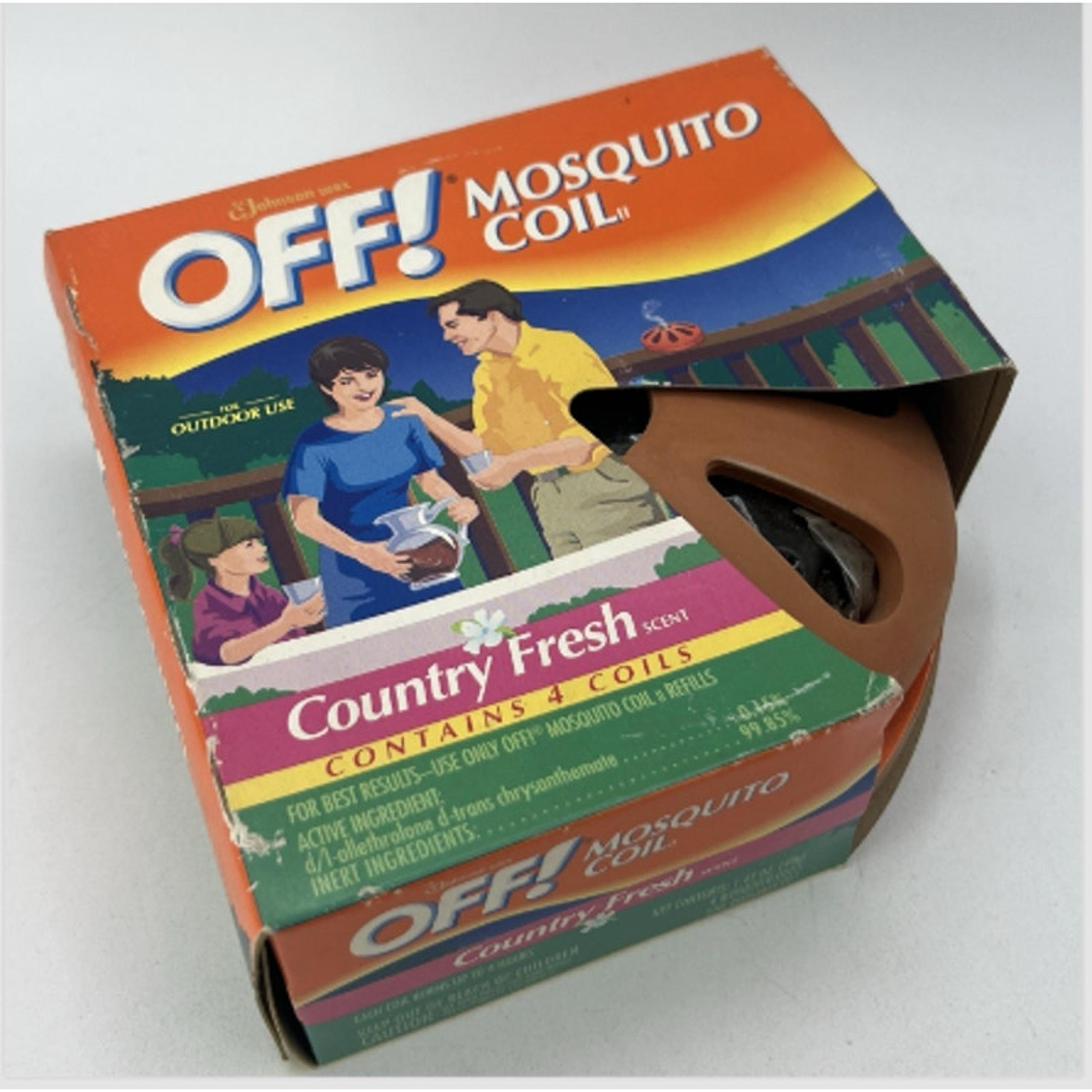 OFF Mosquito Coil Country Fresh Terra Cotta Ceramic Pot Deck DISCONTINUED 1998