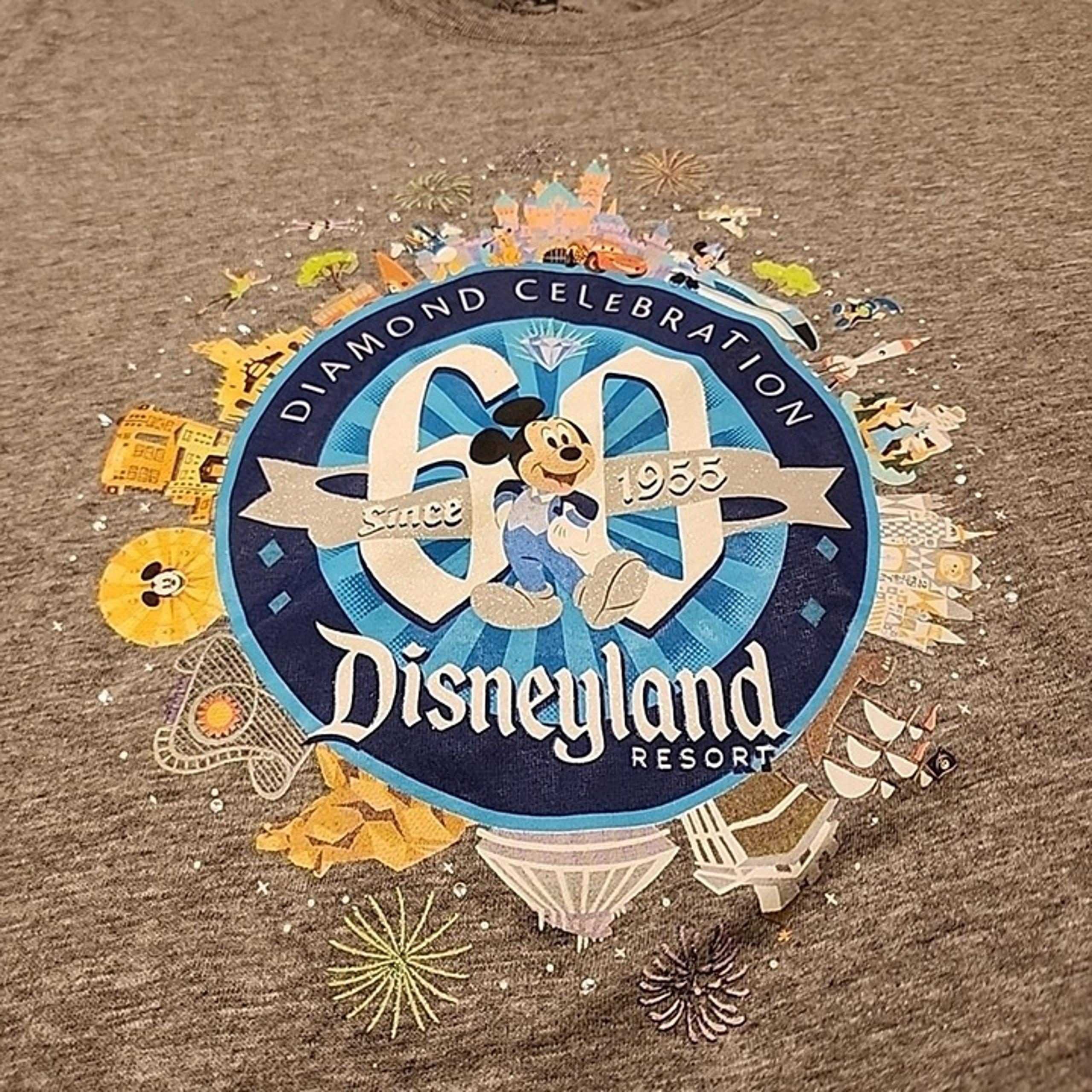 Disney Parks Diamond Celebration 60th Women's 1X Shirt Top Disneyland Mickey