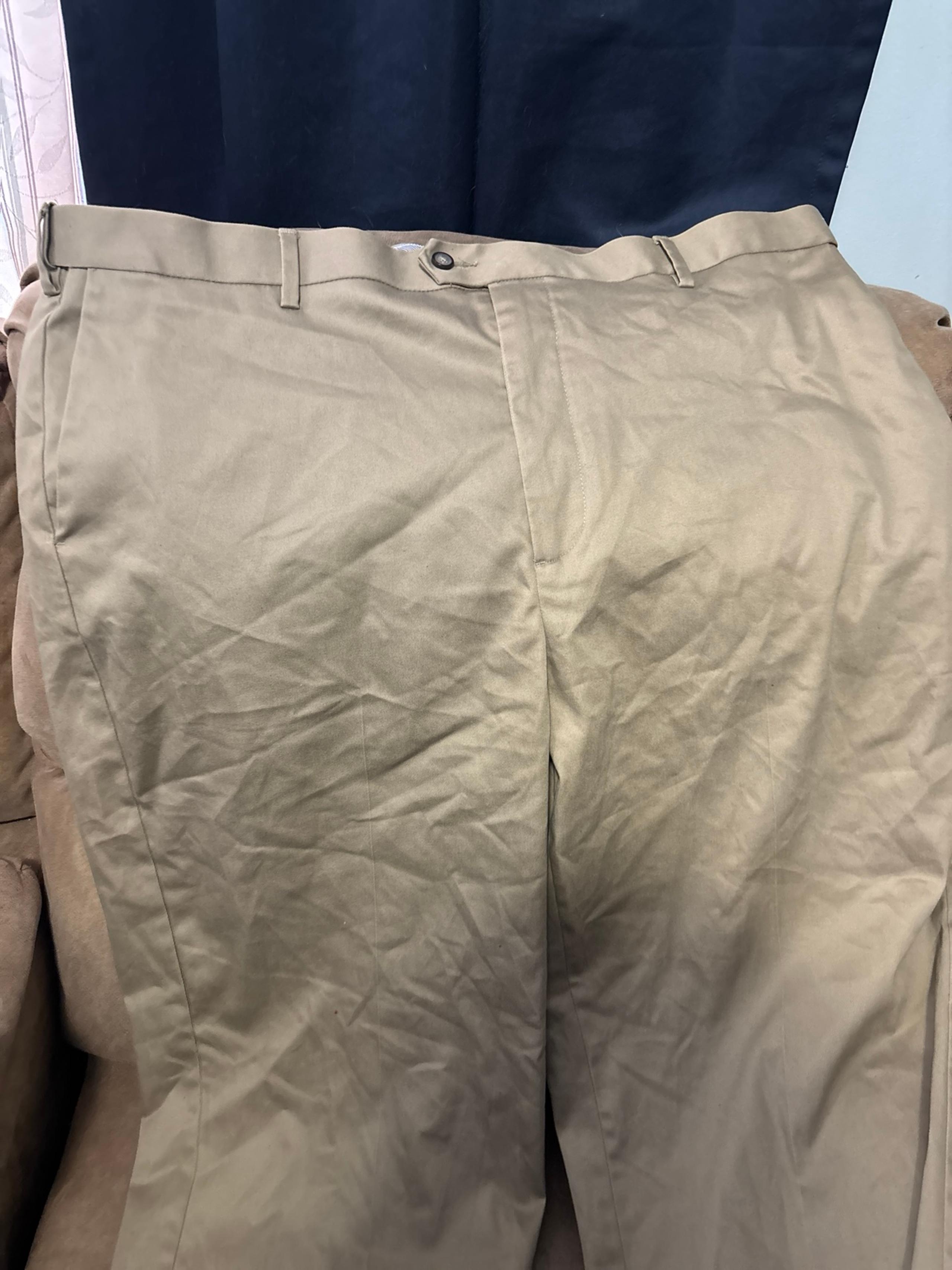 croft & barrow classic fit at khaki chinos size 44 c 32